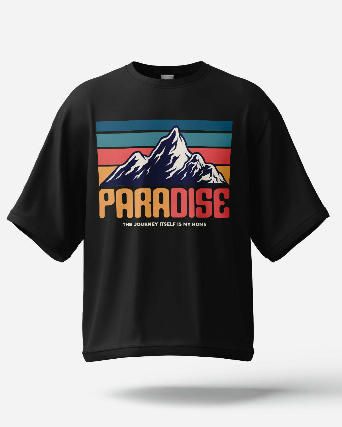 Premium oversize black T-Shirt, printed design, free shipping & COD available at offer price on Horbyn.com.